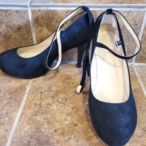Ankle Strap Black Women's Heels